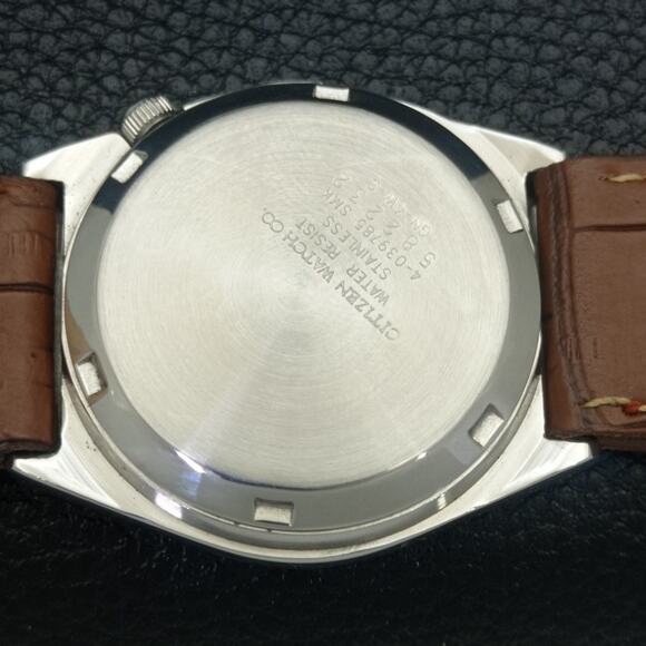 Vintage 1985 Citizen Automatic Mens Silver Watch W/daydate & Gold accents - Picture 7 of 7